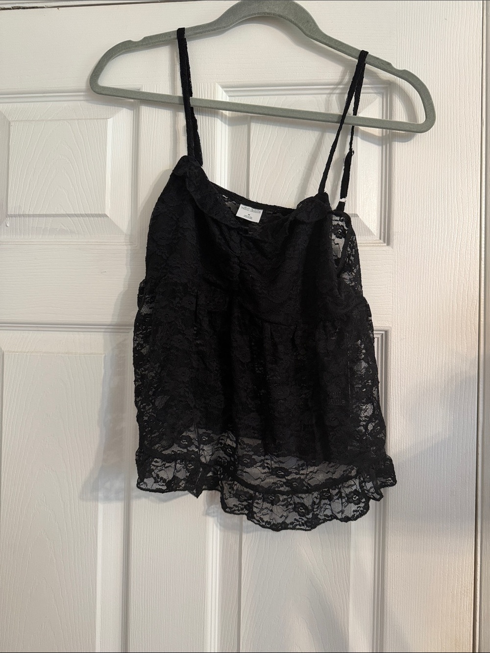 Target Black Lace Spaghetti Strap Tank Top